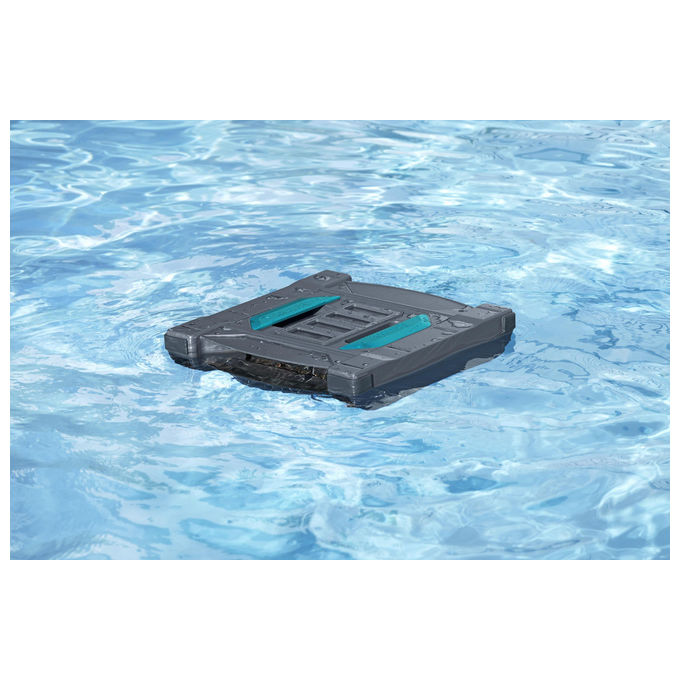 Bestway 58942 AquaTronix Pro G300 Robot Piscina 2in1 Aspiratore e Skimmer Cordless Batteria Litio 120 min fino a 50 m² colore Grigio