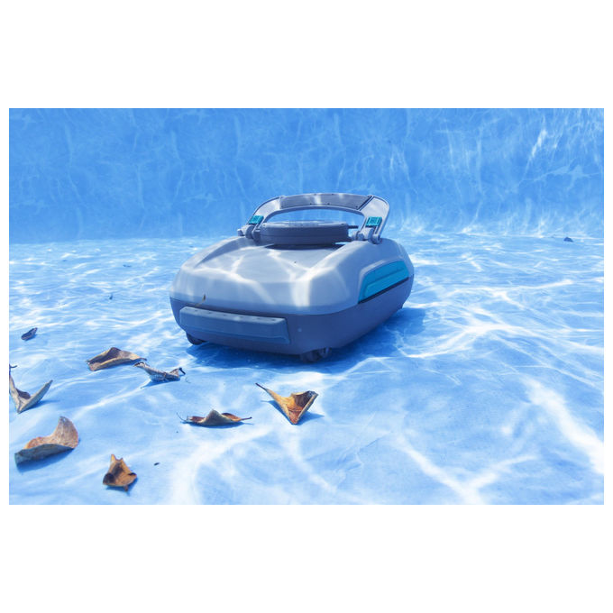 Bestway 58942 AquaTronix Pro G300 Robot Piscina 2in1 Aspiratore e Skimmer Cordless Batteria Litio 120 min fino a 50 m² colore Grigio