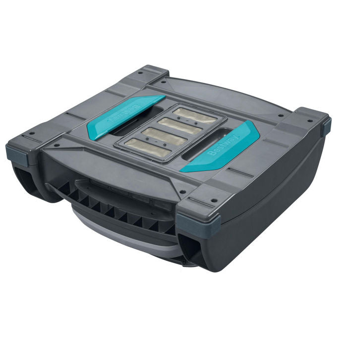 Bestway 58942 AquaTronix Pro G300 Robot Piscina 2in1 Aspiratore e Skimmer Cordless Batteria Litio 120 min fino a 50 m² colore Grigio