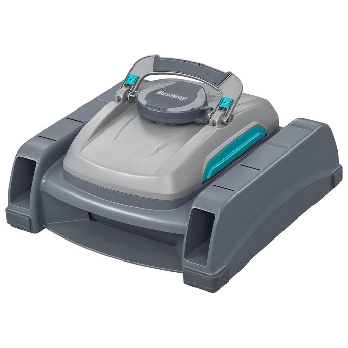 Bestway 58942 AquaTronix Pro G300 Robot Piscina 2in1 Aspiratore e Skimmer Cordless Batteria Litio 120 min fino a 50 m² colore Grigio