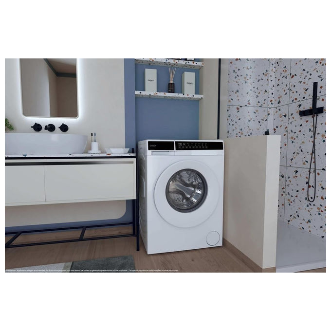 Candy EY27S7-S Easy Lavatrice Slim 7 Kg 1200 rpm Classe A Inverter Fresh Vapor (85x59.5x46.7 cm) colore Bianco