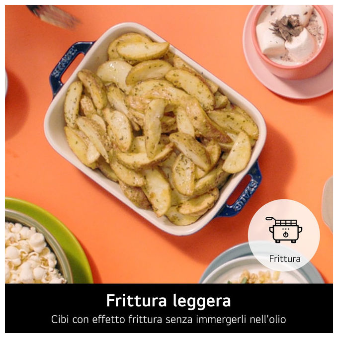 LG MJ3965BPB NeoChef Forno a Microonde Combinato con Grill 39 L 1100 W Smart Inverter Frittura Fermentazione Vapore colore Nero
