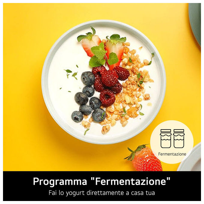 LG MJ3965BPB NeoChef Forno a Microonde Combinato con Grill 39 L 1100 W Smart Inverter Frittura Fermentazione Vapore colore Nero