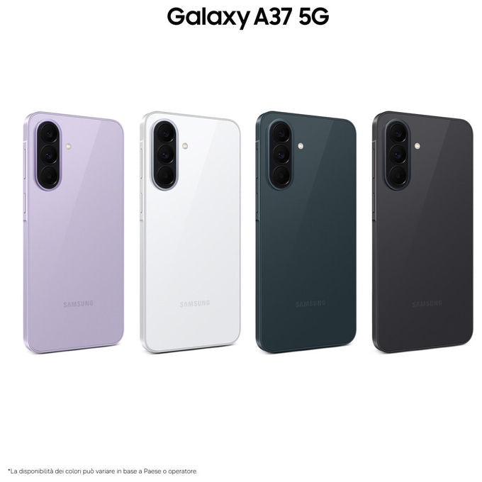 Samsung SM-A376B Galaxy A37 5G Smartphone 8 GB RAM 256 GB Display 6.7'' Super AMOLED 50 MP 5000 mAh colore Grigio Verde