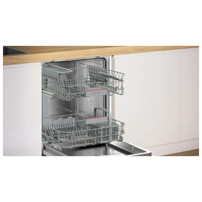 Bosch SMI4ETS08E Serie 4 Lavastoviglie a Scomparsa Parziale 13 coperti Classe B 44 dB AquaStop Wi-Fi (82x60x57 cm) colore Acciaio inox