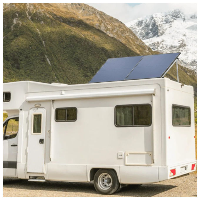 EF ECOFLOW, Pannello Solare Rigido, 450W, 2 Unita', Monocristallino, Alluminio