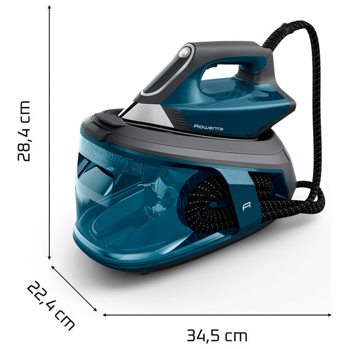 Rowenta VR9043 Force Pro 500 Ferro da Stiro con Caldaia 2800 W 8 bar 600 g-min 1.8 L Modalita' Eco colore Blu