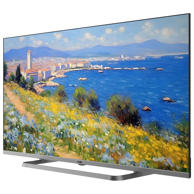 Saba, Tv Led 40 pollici, Full HD, Smart Tv Vidaa, Sintonizzatore DVBT2, Grigio Chiaro