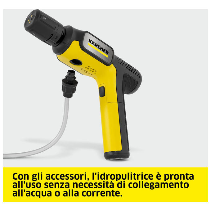 Karcher, Idropulitrice Portatile, A Batteria, 15 Bar, Multi Jet 4 in 1, OC Handheld Compact