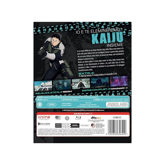 Anime Factory Kaiju No.8 Stagione 1 Blu-ray Limited Edition