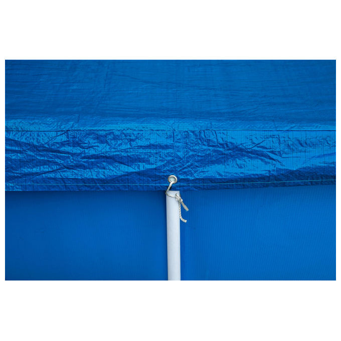 Bestway Telo Copripiscina Rettangolare 400x211 cm Polietilene con Corde Fissaggio