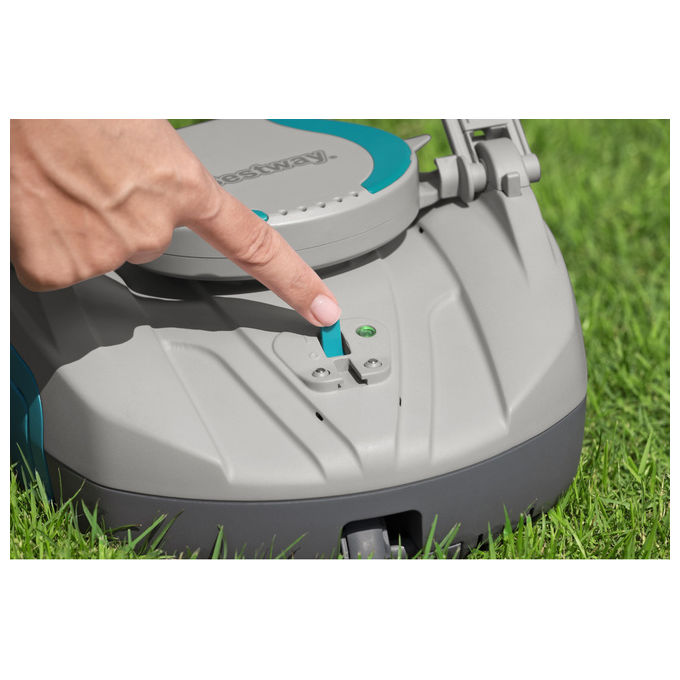 Bestway 58864 AquaTronix G100 Robot Pulitore Piscina a Batteria Li-Ion 7.4V autonomia 30 min fino a 18 m² colore Blu Grigio