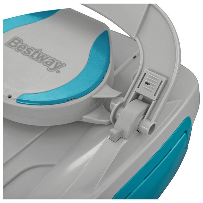 Bestway 58864 AquaTronix G100 Robot Pulitore Piscina a Batteria Li-Ion 7.4V autonomia 30 min fino a 18 m² colore Blu Grigio