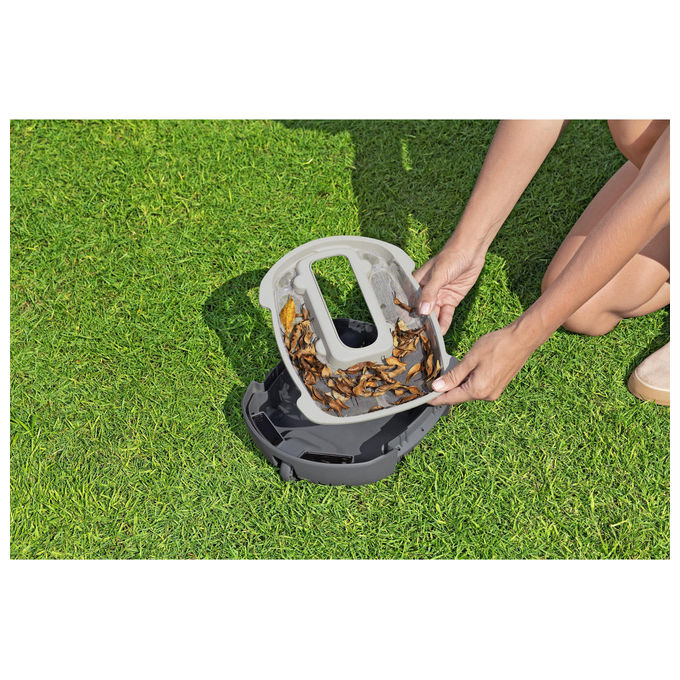 Bestway 58864 AquaTronix G100 Robot Pulitore Piscina a Batteria Li-Ion 7.4V autonomia 30 min fino a 18 m² colore Blu Grigio