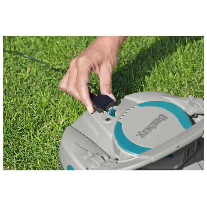 Bestway 58864 AquaTronix G100 Robot Pulitore Piscina a Batteria Li-Ion 7.4V autonomia 30 min fino a 18 m² colore Blu Grigio