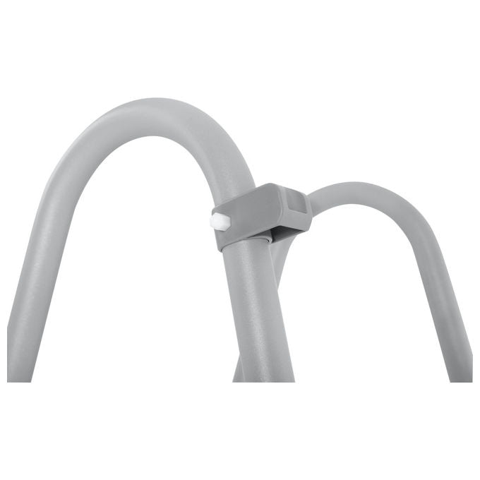 Bestway 58331 Flip and Lock Scaletta di Sicurezza Piscina Fuori Terra 122 cm Acciaio Antiruggine Gradini Antiscivolo 150 Kg