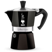 Bialetti Moka Express Mono Splitgram Caffettiera 3 Tazze Alluminio Nero Opaco e Oro Lucido