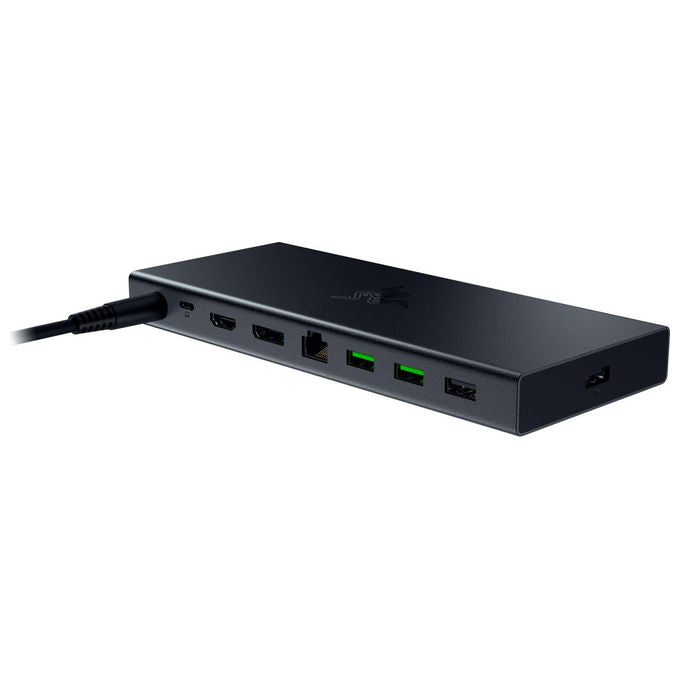 Razer, Docking Station USB 4, Supporto doppio display, 14 Porte, USB-C, USB-A, HDMI, DisplayPort, Nero