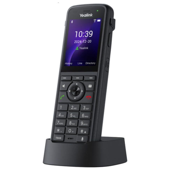 Yealink, Telefono IP Wi-Fi AX86R, IP67, Bluetooth 5.0, Dual-Band, Nero