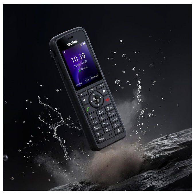 Yealink, Telefono IP Wi-Fi AX86R, IP67, Bluetooth 5.0, Dual-Band, Nero