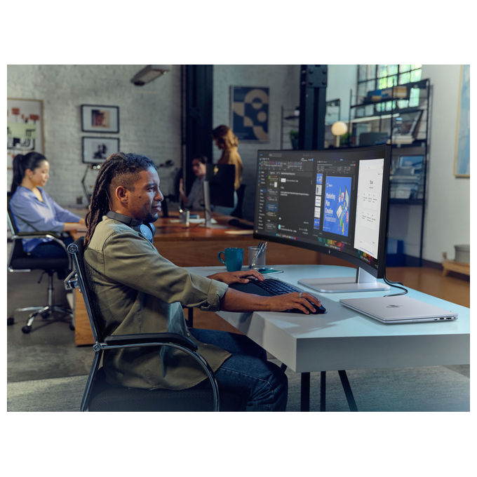 HP, Monitor Curvo 49'', DQHD, Serie 5 Pro, 549pm, Nero