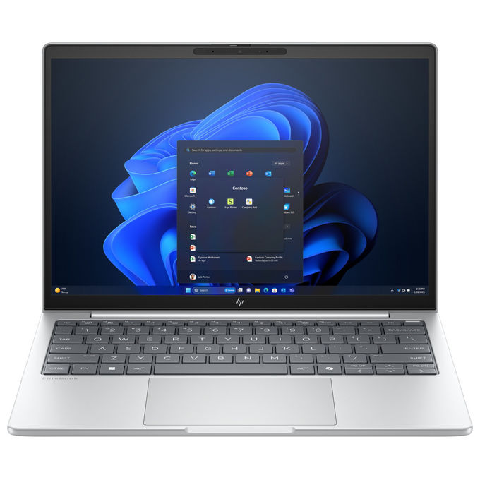 HP D76LMET EliteBook 8 G1i Notebook AI PC 13.3 Intel Core Ultra 5 225U 16GB 512GB SSD Windows 11 Pro Argento