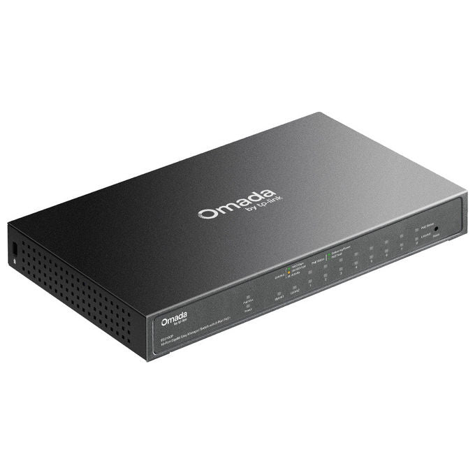 TP-LINK Switch di Rete Gestito 10 Porte Gigabit Ethernet 8 PoE+ Montaggio Din Rail