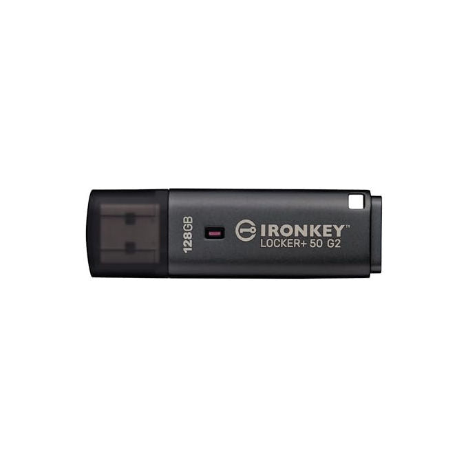 Kingston Ironkey Locker+ 50 G2 128GB Crittografata USB 3.2 Nero
