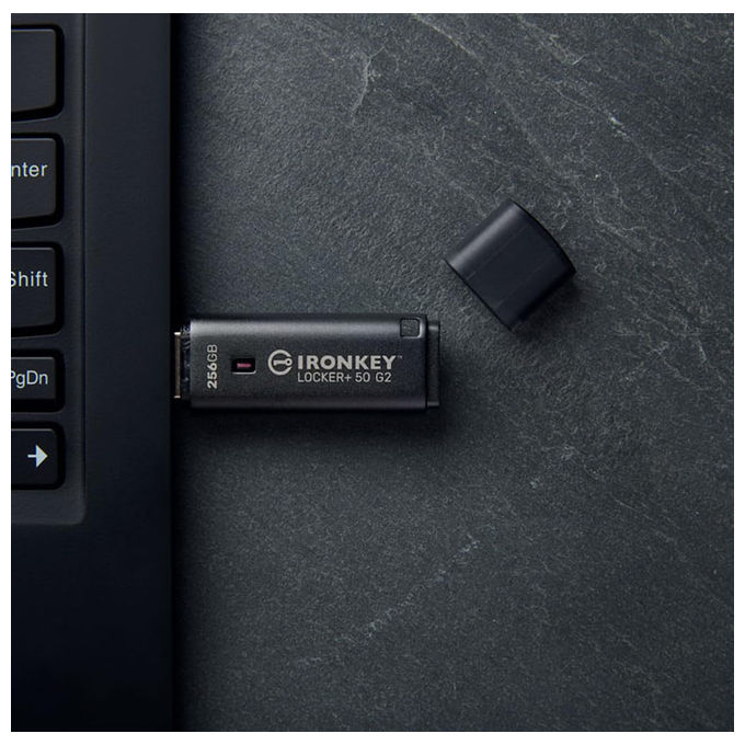 Kingston Ironkey Locker+ 50 G2 128GB Crittografata USB 3.2 Nero