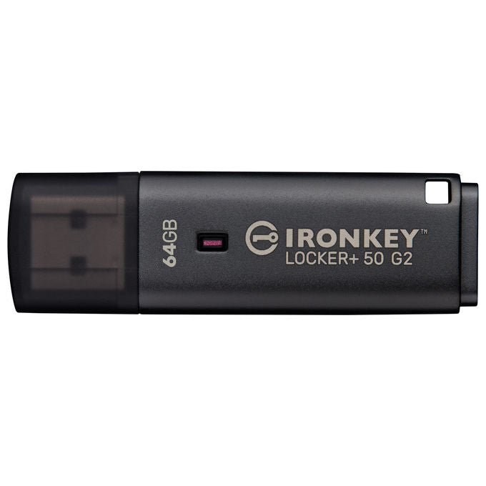 Kingston Technology Chiavetta USB IronKey Locker+ 50 G2 64GB USB 3.2 Crittografia AES-256