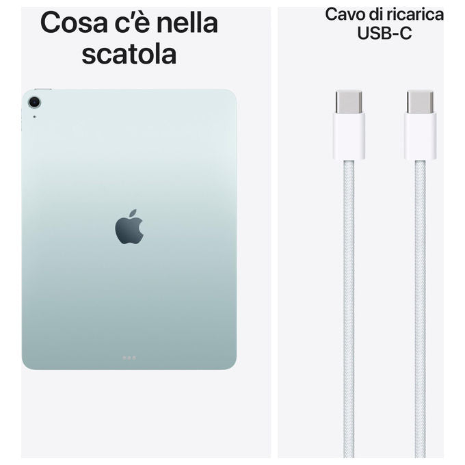 Apple MH5V4TY-A iPad Air 13'' Tablet M4 256GB Wi-Fi 7 Display Liquid Retina 12MP Touch ID colore Blu