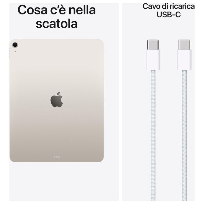 Apple, iPad Air 13'' (M4), 512GB, Wi-Fi 7, Display Liquid Retina, Galassia