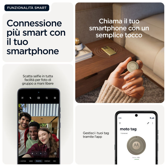 Motorola Moto Tag 2 Cercatore Universale Bluetooth 6.0 Verde