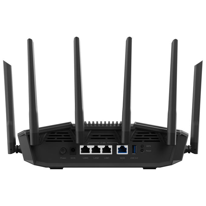 Asus, Router Wi-Fi 7 RT-BE90U, Tri-Band 2.5 Gigabit Ethernet, AiMesh, Nero
