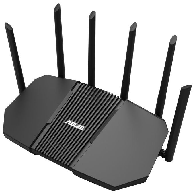 Asus, Router Wi-Fi 7 RT-BE90U, Tri-Band 2.5 Gigabit Ethernet, AiMesh, Nero
