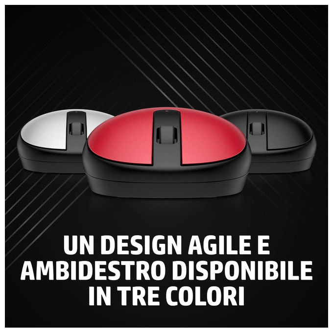 Hp, Mouse Bluetooth 240, Ottico, 1600 DPI, 3 Pulsanti, Nero