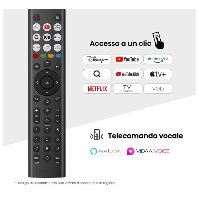 Hisense, Tv Mini-Led 55U72Q, 55 Pollici, 4K 144Hz, Smart Tv, Dolby Vision Atmos