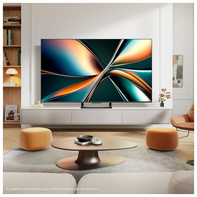 Hisense, Tv Mini-Led 55U72Q, 55 Pollici, 4K 144Hz, Smart Tv, Dolby Vision Atmos