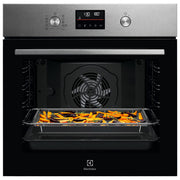 Electrolux forno da incasso pirolitico LOM4P46X2, 72 litri, classe A++, SurroundCook multilivello, AirFry, Solo Steam, display LED touch, 60 cm