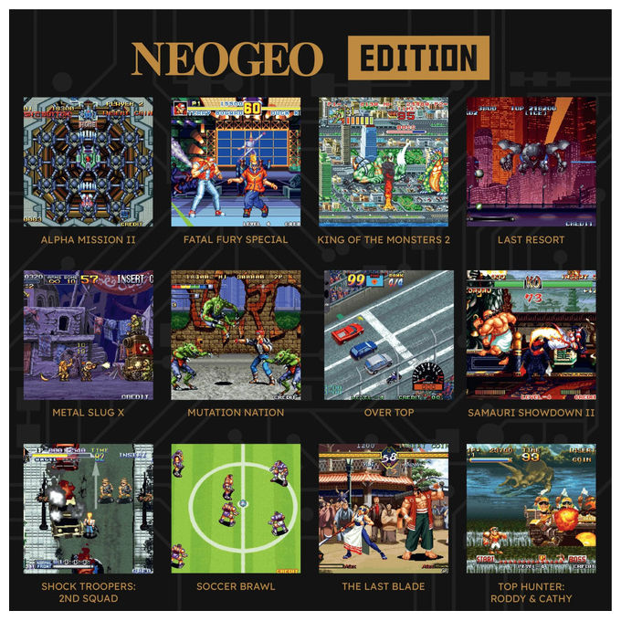 Blaze Entertainment BLZB27.UK.61ST Super Pocket NeoGeo Console Retrogaming Portatile 14 Giochi Schermo IPS 2.8'' USB-C Compatibile Evercade colore Nero