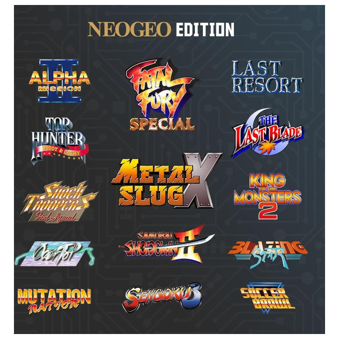 Blaze Entertainment BLZB27.UK.61ST Super Pocket NeoGeo Console Retrogaming Portatile 14 Giochi Schermo IPS 2.8'' USB-C Compatibile Evercade colore Nero