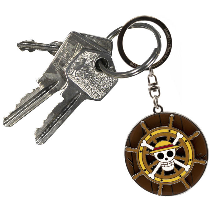 Abystyle portachiavi rotante Thousand Sunny's Helm, One Piece, metallo, 5 x 5 cm, accessorio anime