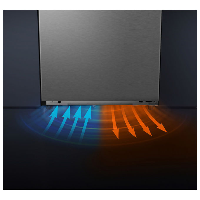 Hisense RB3K330SAIC Frigorifero Combinato Total No Frost 330L Classe C Silenzioso cm 185 prof. 60 Inox