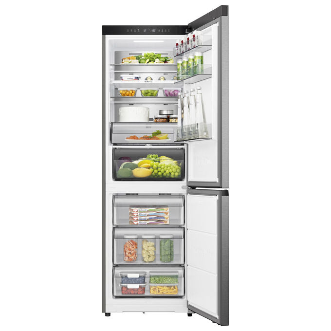 Hisense RB3K330SAIC Frigorifero Combinato Total No Frost 330L Classe C Silenzioso cm 185 prof. 60 Inox