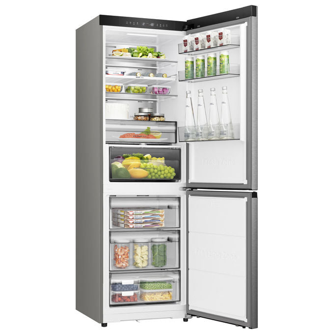Hisense RB3K330SAIC Frigorifero Combinato Total No Frost 330L Classe C Silenzioso cm 185 prof. 60 Inox