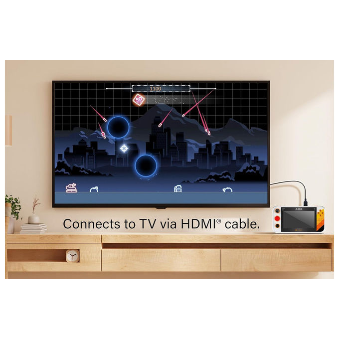 MY ARCADE DGUNL-7189 Atari Gamestation Go Console Retrogaming Portatile 200+ Giochi Display 7'' Wi-Fi Batteria Ricaricabile