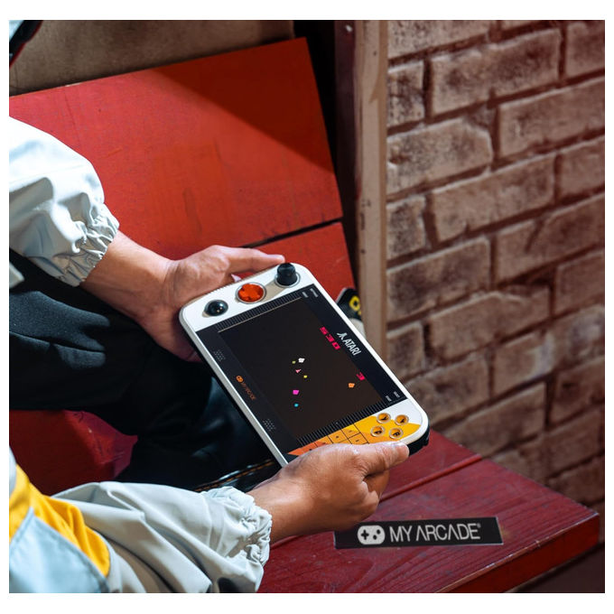 MY ARCADE DGUNL-7189 Atari Gamestation Go Console Retrogaming Portatile 200+ Giochi Display 7'' Wi-Fi Batteria Ricaricabile