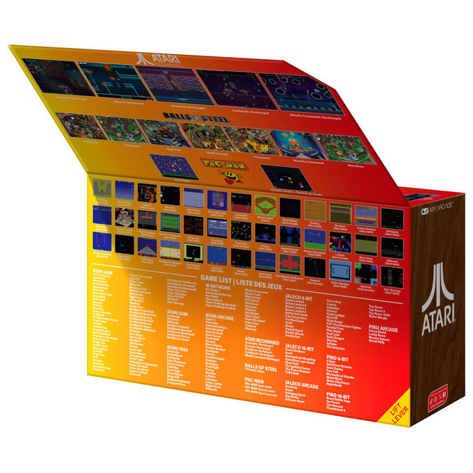 MY ARCADE DGUNL-7189 Atari Gamestation Go Console Retrogaming Portatile 200+ Giochi Display 7'' Wi-Fi Batteria Ricaricabile