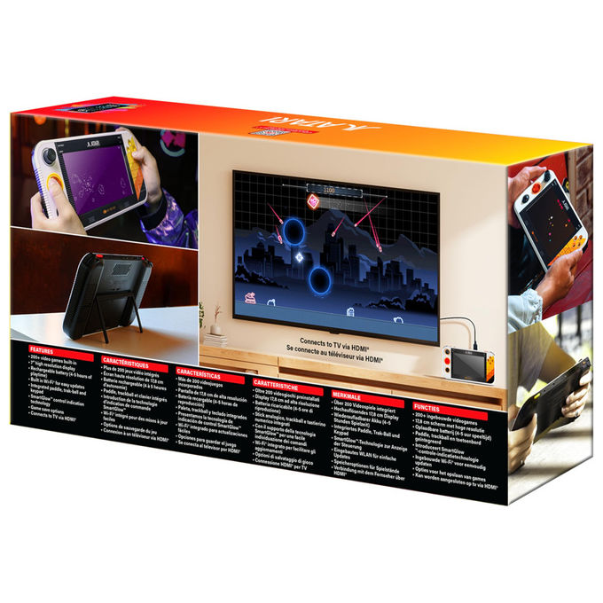 MY ARCADE DGUNL-7189 Atari Gamestation Go Console Retrogaming Portatile 200+ Giochi Display 7'' Wi-Fi Batteria Ricaricabile