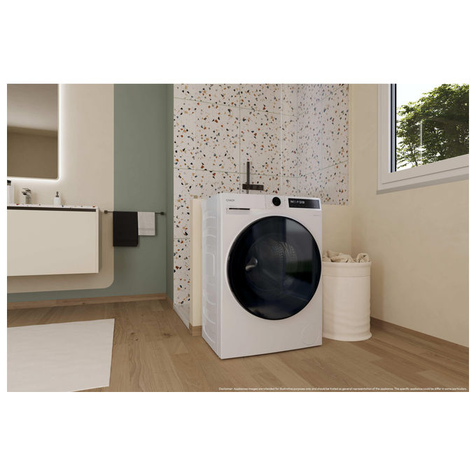 Candy BWR495BL8-S ProWashandDry 500 Lavasciuga Slim 9-5 Kg 1400 rpm Classe A Inverter Vapore Wi-Fi (85x60x54 cm) colore Bianco